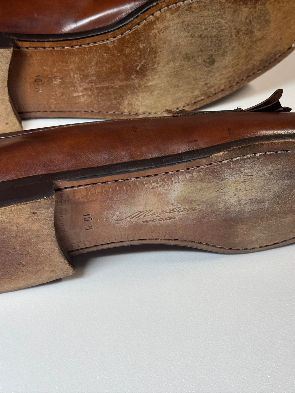 Mezlan Santander men’s leather kiltie tassel loafers in a handsome warm brown/co
